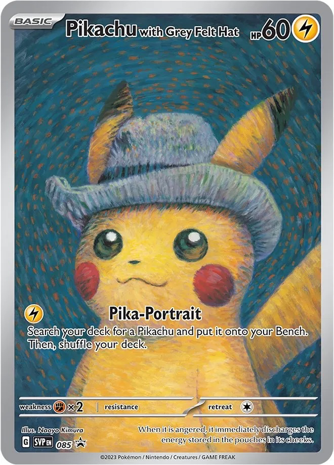 Pikachu with Grey Felt Hat [SVP EN 085]
